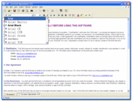 FontCombo ActiveX Control screenshot